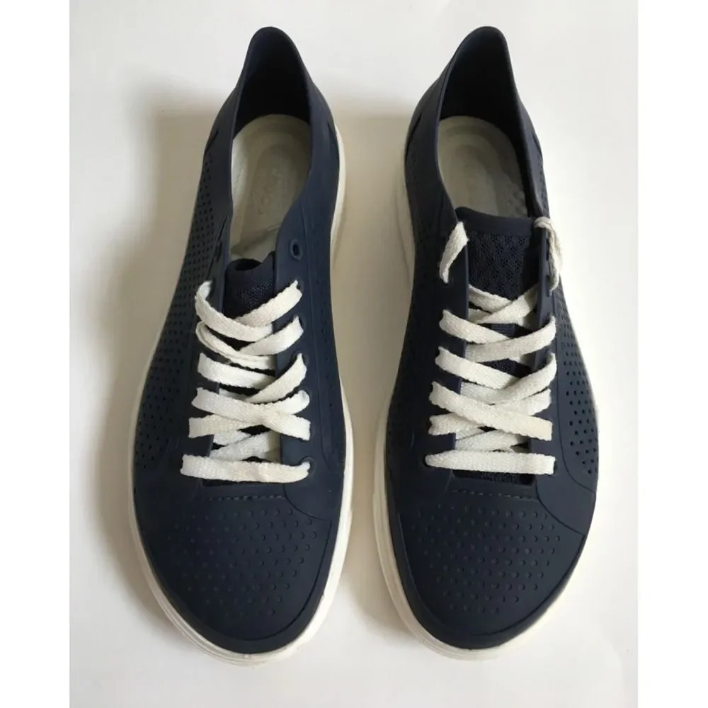 Crocs Citilane Roka Court Mens Navy Blue Casual Shoes 204872 Low Top Size 9